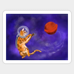 Astronaut Cat Sticker